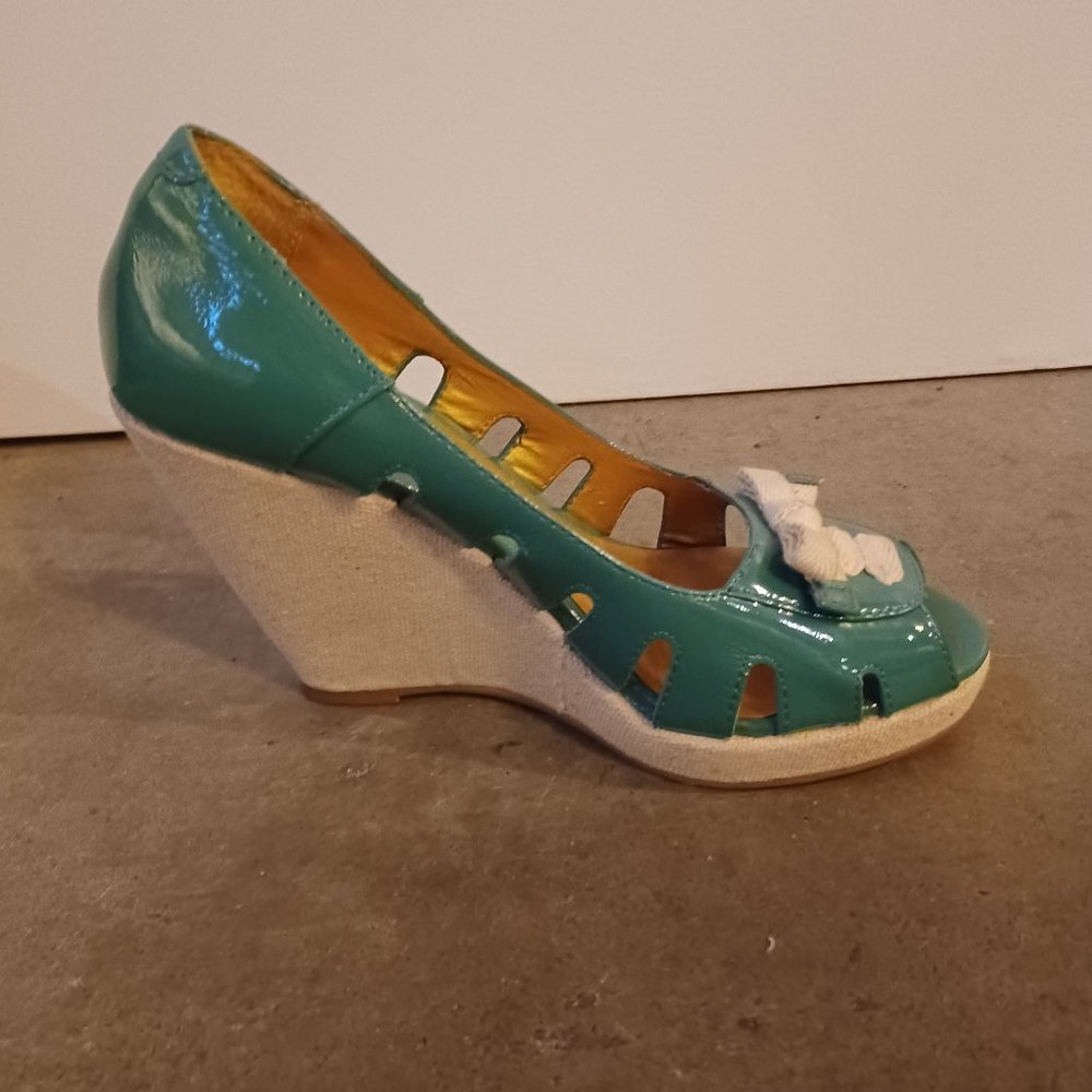 Seychelles Espadrille Wedge Heels Size 7 - Picture 6 of 7